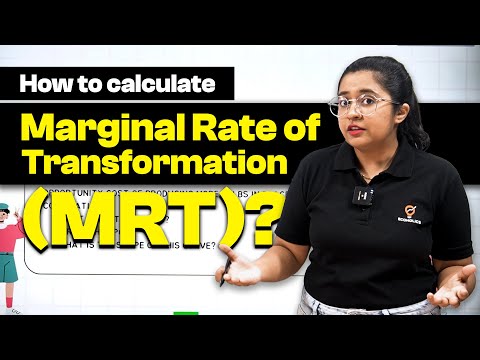 Calculating Marginal Rate of Transformation (MRT) | Production Possibility Curve | Microeconomics