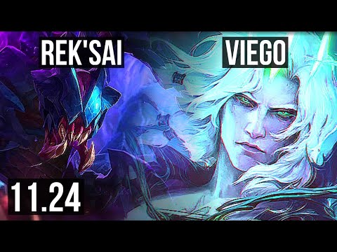 REK'SAI vs VIEGO (JNG) | 7/0/2, Godlike, 300+ games | KR Master | 11.24