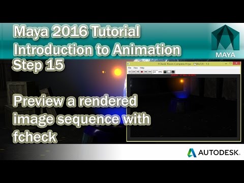 #15 Using FCheck to preview rendered animation from Maya 2016