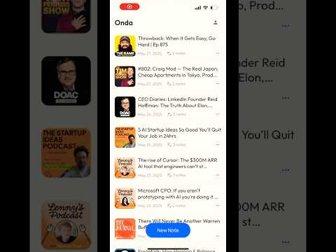 Onda AI Podcast Note Taker video preview