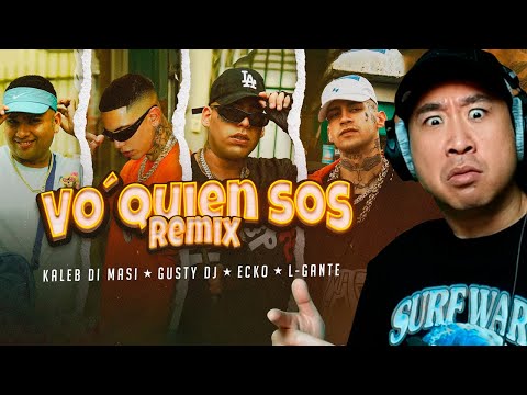 Coreano Loco reacciona a Kaleb Di Masi, ECKO, L-Gante, Gusty dj 🇦🇷🔥 Vo' Quien Sos Remix
