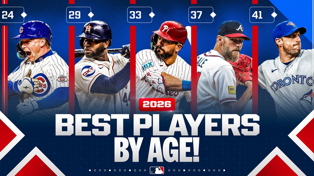 The BEST MLB player at every age in 2026! (From Konnor Griffin at 20 to Max Scherzer at 43!)