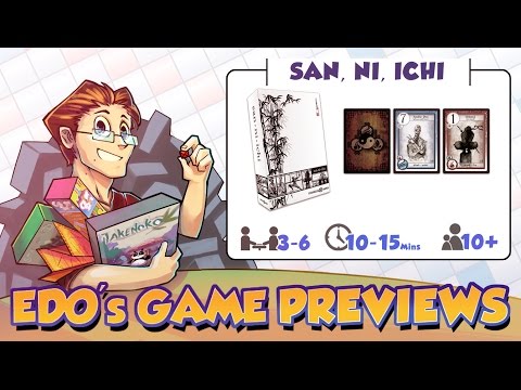 Edo's San, Ni, Ichi Card Game Review (KS Preview)