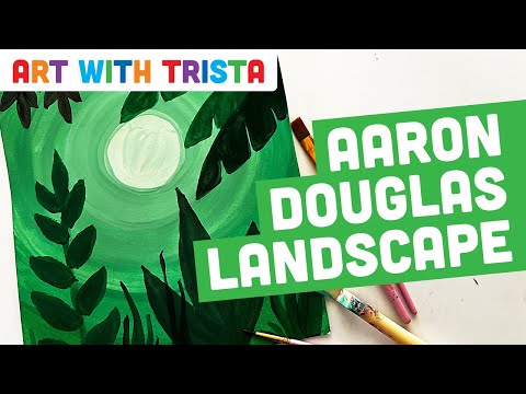 Create a Landscape Painting Inspired by Aaron Douglas Art Lesson - Art With Trista
