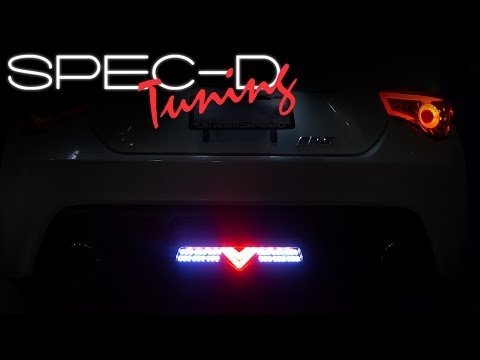 SPECDTUNING INSTALLATION VIDEO: 2013 SCION FR-S LED 3RD BRAKE LIGHT