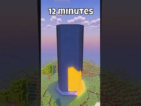 Insane Minecraft Tower Transformation! 😱 #shorts