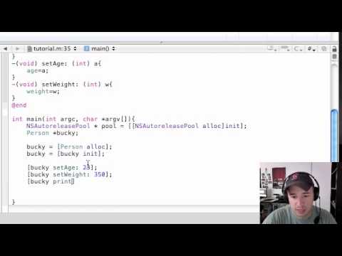 Objective C Programming Tutorial - 6 - Creating an Object