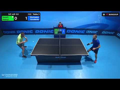 13:40 Nazarii Haievyi - Viacheslav Kovalenko  12.10.2023 TT Euro.Cup Ukraine Master. TABLE 3