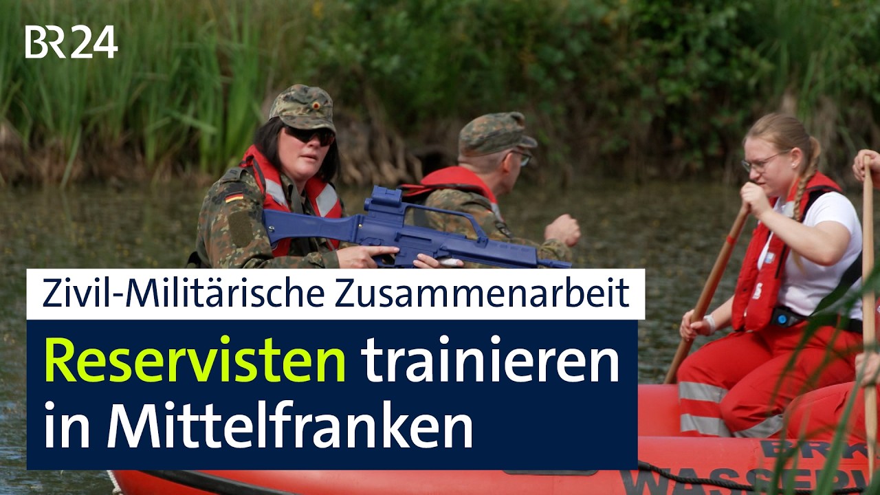 Zivil-Militärische Zusammenarbeit: Reservisten trainieren in Mittelfranken | BR24