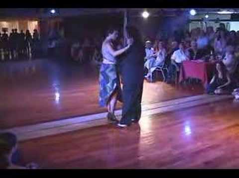  Cecilia Gonzalez  and  Mariano Frumboli  are  dancing  to  the  tango  "  El Andariego  "