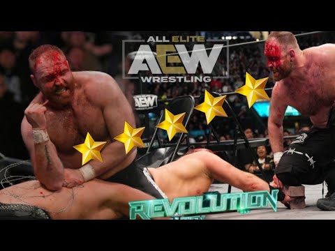 Full Match | jon moxley vs Adam page | Texas Death match | Aew Revolution 2023 ( 5 🌟 )