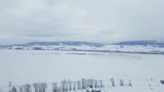 United flight 1460 Landing  Chicago to Jackson Hole 1-2-17