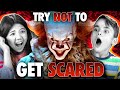 Kids Try Not To Get Scared Challenge (Scary Tik Toks, It Chapter 2, The Conjuring)