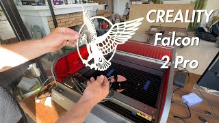 "First Time Using the Creality Falcon 2 Pro 22W Laser Engraver: Beginner's Review"