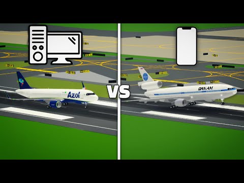 PTFS Landing Competition: PC vs MOBILE