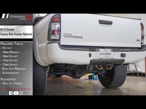 05-15 2nd Gen Toyota Tacoma - Factory Rear Bumper & Hitch Removal - HOW TO