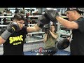 MIKEY GARCIA'S FULL MITT WORKOUT ONE WEEK AWAY FROM ERROL SPENCE JR SUPERFIGHT