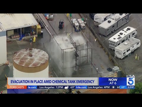 Officials concerned tank with toxic chemicals could explode in ...