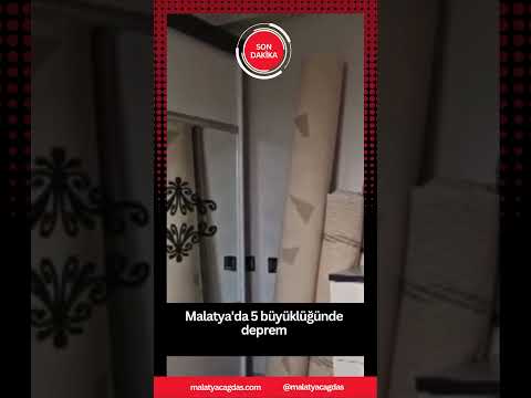 Malatya'da 5 büyüklüğünde deprem #malatyacagdas #depremm #haber #sondakika #gündem