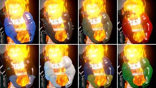 Human Torch Performs Hulk Transform Animation W/ All Big-Fig Characters In Lego Marvels Avengers