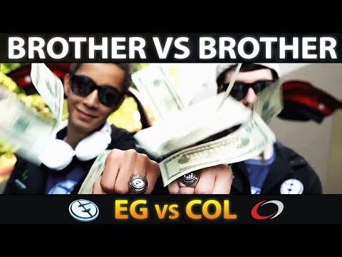 EG vs NEW COL Team - TOP-1 Rank vs TOP-2 Rank - Brother vs Brother - CRAZY NA BATTLE! EPIC Dota 2