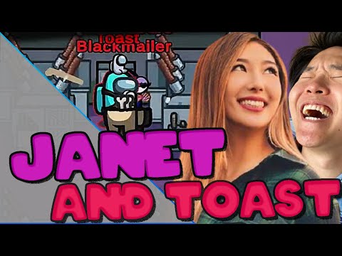 Toast the Janitor and Janet the Blackmailer are teaming-up in Among Us ft. Hafu, 5up.