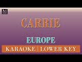 Carrie - Karaoke (Europe | Lower Key)