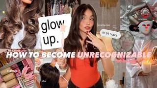 how to become UNRECOGNIZABLE in 24 hours *at home* (ultimate 10-step glow up gui