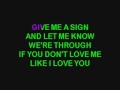 SOMEBODYS CRYING - CHRIS ISAAK [KARAOKE]
