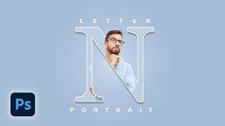 Easy way to Create Letter Portrait  Photoshop Tuto
