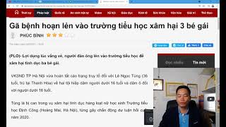 ✅ TỘI GÌ CHO: THANH NIÊN 36 TUỔI XÂM H.ẠI 3 BÉ GÁI TRONG TRƯỜNG HỌC | Luật Hình Sự