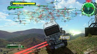 【地球防衛軍6】連打して使う兵器トリニティ自走誘導波砲 DLC1 M14 山域調査作戦 INF エアレイダー