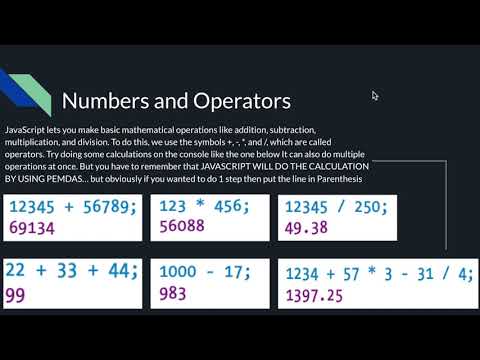 Javascript Part 1 Datatypes Variables