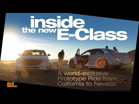 The new Mercedes E-Class 2017 on Final Testing in the USA (German)