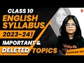 Class 10 English Syllabus 2023 24 Key Topics Removed Chapters Oshin Ma Am Vedantucbse10th
