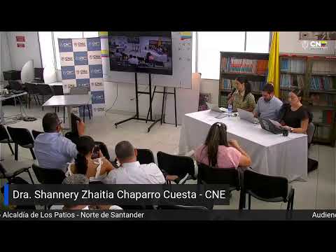 Audiencia Pública CNE Revocatoria de Mandato Alcaldía de Los Patios - Norte de Santander