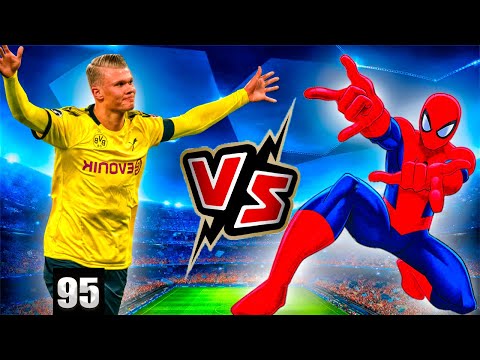 Erling Haaland vs Spider Man (funny video)🔥😂