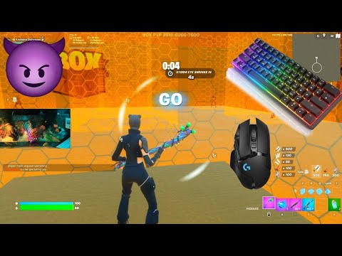 “Caper” skin w/minty pickaxe takes over Box Fights 240FPS 😍 Chill GK61 Fortnite Keyboard Sounds 😴