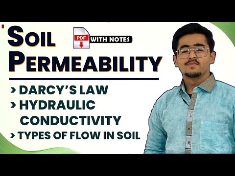 Soil permeability, Darcy's Law and Factors Affecting Soil Permeability Types of flow in soil
