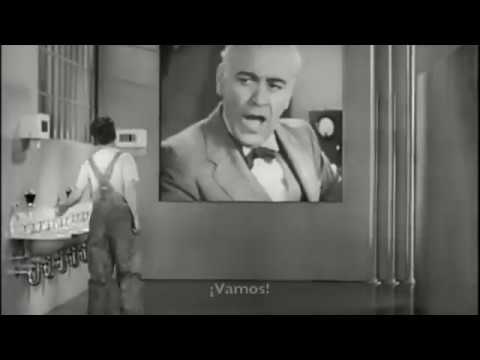 Tiempos modernos, Charles Chaplin (escena de la fábrica)