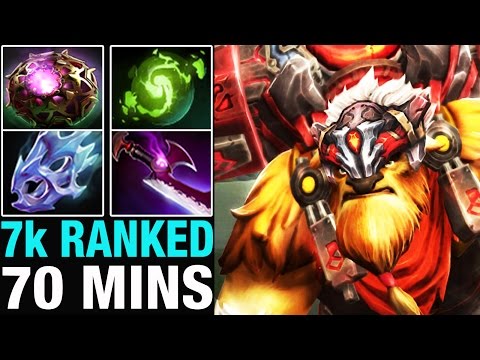 Shachlo 7500 MMR Plays a ranked with Earthshaker 70 mins game - Dota 2