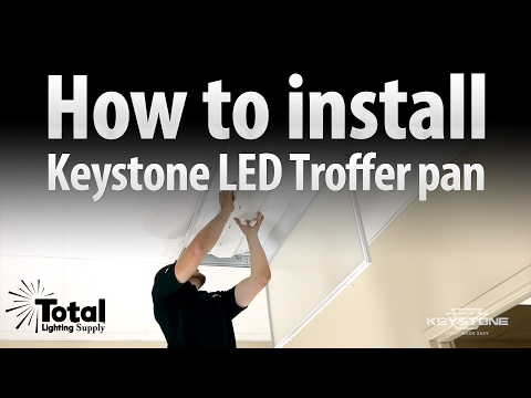 How to install the Keystone LED retrofit Troffer pan!