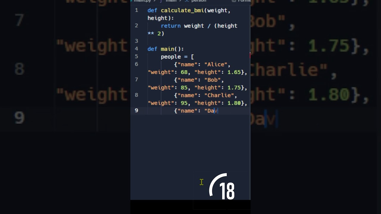 How to CALCULATE BMI Using PYTHON