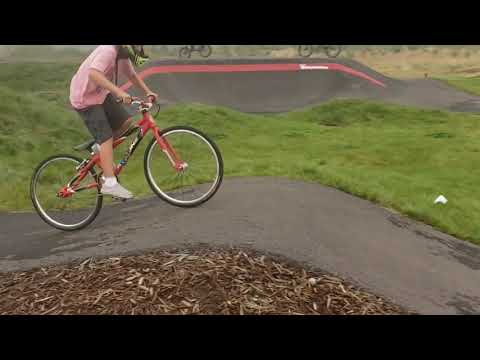 Riding the Asphalt Pump Track in Bellingham Washington