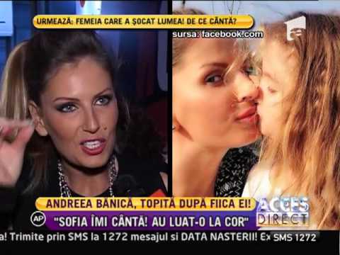 Fiica îşi urmează mama! Andreea Bănică: "Sofia cântă în cor!"