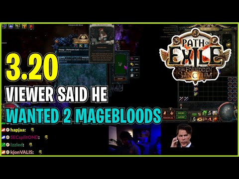 ⚡ POE 3.20 ⚡ CuteDog - Viewer said he wanted 2 Magebloods