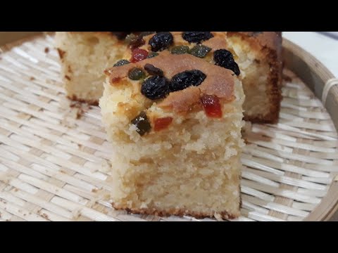 Kek Suji Badam/ Sugee Cake/Semolina Sugee Cake Recipe/Semolina Butter Cake