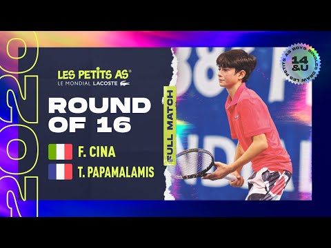 Les Petits As 2020 | Boys Round of 16 | Federico Cina vs. Théo Papamalamis