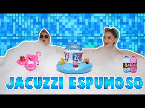 24 HOURS IN A FROSTY JACUZZI - Pool Challenges / Gaby and Gilda