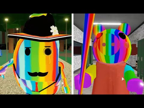ROBLOX PIGGY 2 RAINBOW MR P VS RAINBOW PIGGY